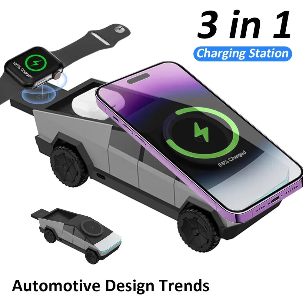 Cybertruck 3 in 1 Magnetic Charger
