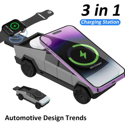 Cybertruck 3 in 1 Magnetic Charger